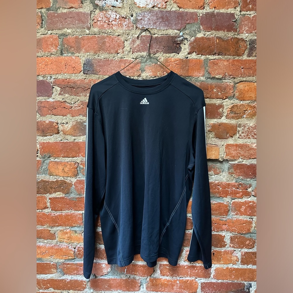 Adidas Black Long Sleeve Athletic Shirt